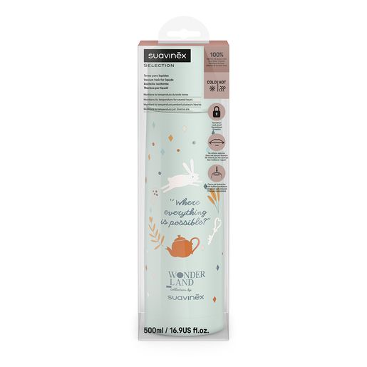 Suavinex Termo Líquidos Bebé Wonderland Verde / Rosa 500 ml