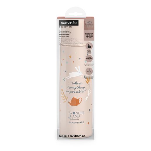 Suavinex Termo Líquidos Bebé Wonderland Verde / Rosa 500 ml