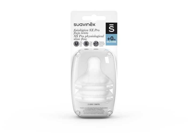 Suavinex Chupete Zero Zero con Tetina Silicona Fisiológica SX Pro 0-6m