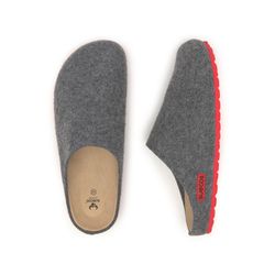 Suecos Zapatilla de Estar por Casa Hem Gris y Rojo