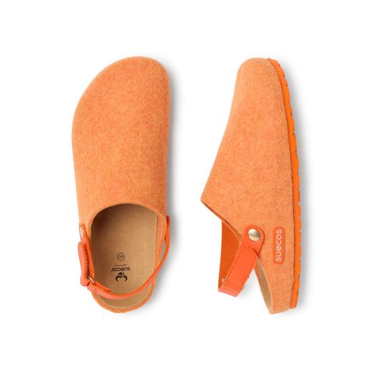 Chinelo Sueco com alça na bainha laranja