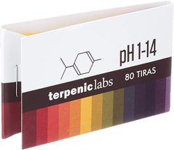 Terpenic Tiras de pH 1-14 80 Tiras