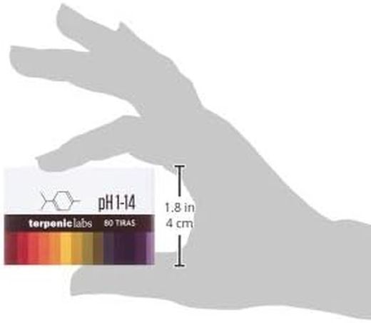 Terpenic Tiras de pH 1-14 80 Tiras