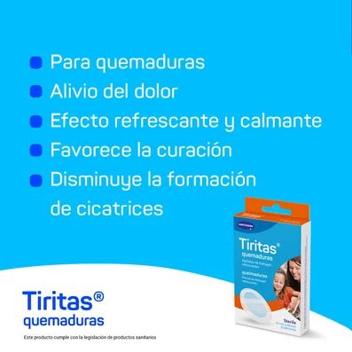 Band-aids médicos para queimaduras 4,5 x 6,5 cm 3 U