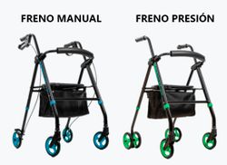 Déambulateur d'extérieur pliable en aluminium Totalcare Elite FP/FM