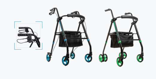 Déambulateur d'extérieur pliable en aluminium Totalcare Elite FP/FM