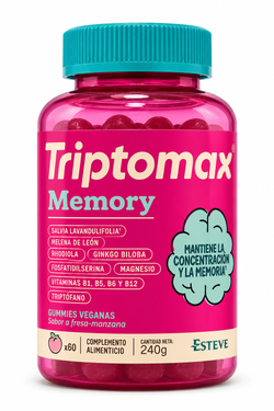 Triptomax Memory Gummies Fresa-Manzana 60 gummies