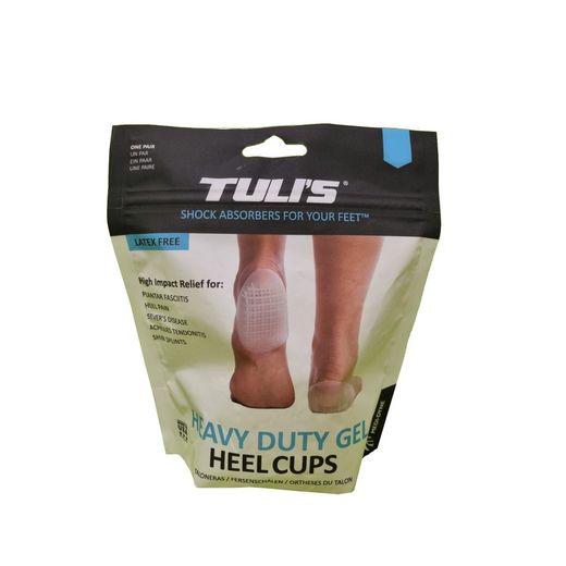 Almofada de calcanhar de gel resistente da Tuli 1 par