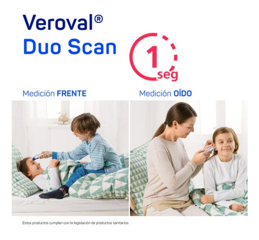 Veroval 2 in 1 Infrared Ear and Forehead Thermometer
