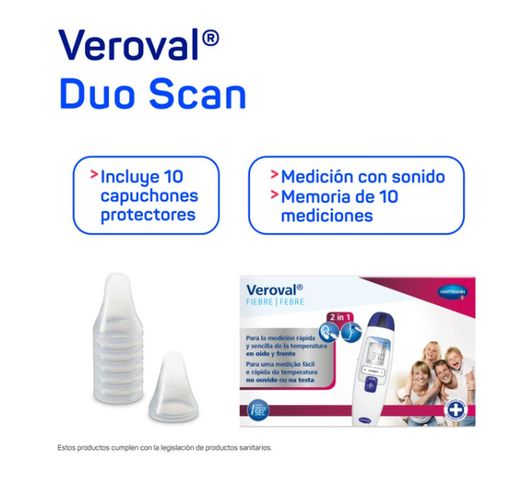 Veroval 2 in 1 Infrared Ear and Forehead Thermometer