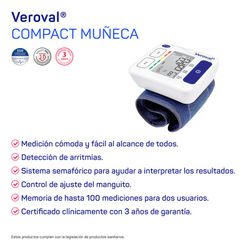 Veroval Compact Wrist Blood Pressure Monitor