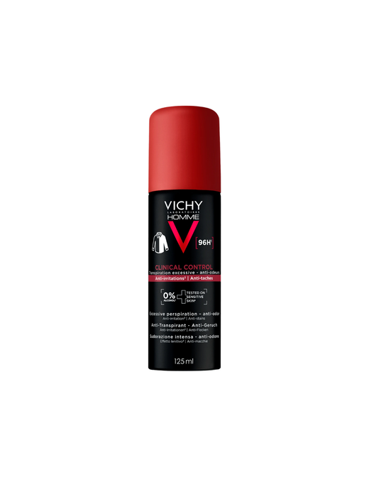 Vichy Homme 96H Clinical Control Transpiración Excesiva Anti-Olor Spray 125 ml
