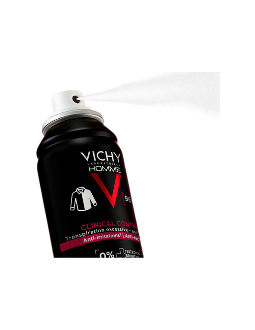 Vichy Homme 96H Clinical Control Transpiración Excesiva Anti-Olor Spray 125 ml
