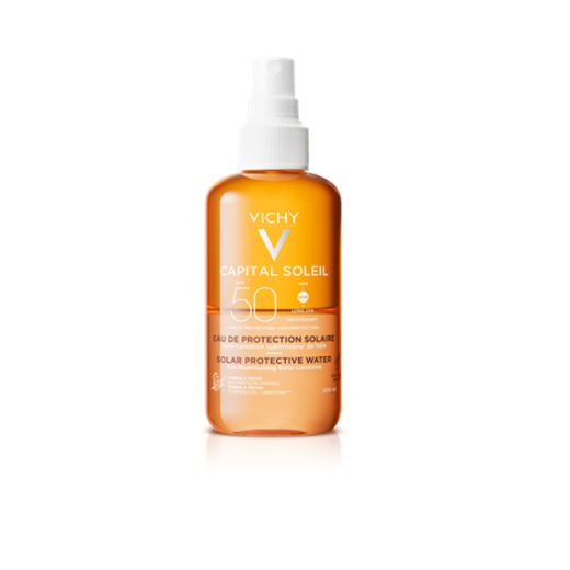 Eau solaire Vichy Capital Soleil Éclat SPF50 200 ml