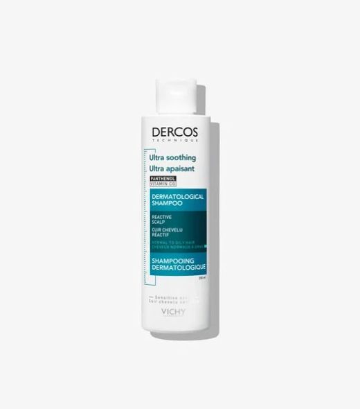 Vichy DERCOS Ultra-Calming Shampoo for Normal to Oily Hair and Scalp 200 ml