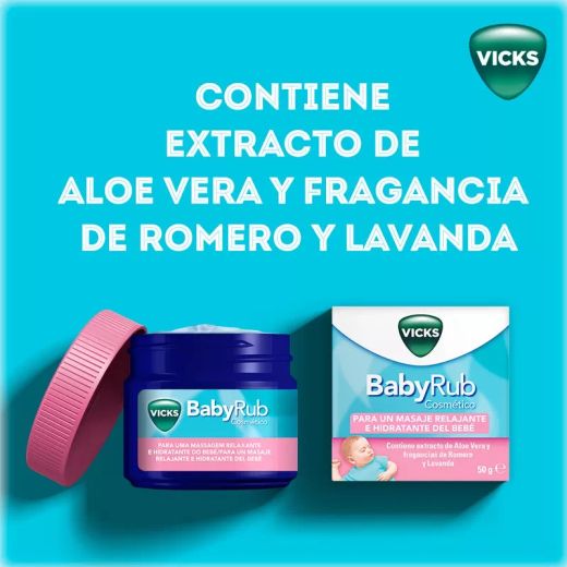 Pomada calmante Vicks BabyRub 50g