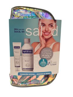 Vitis Blanqueadora Pasta 100 ml + Colutorio 500 ml Neceser de REGALO