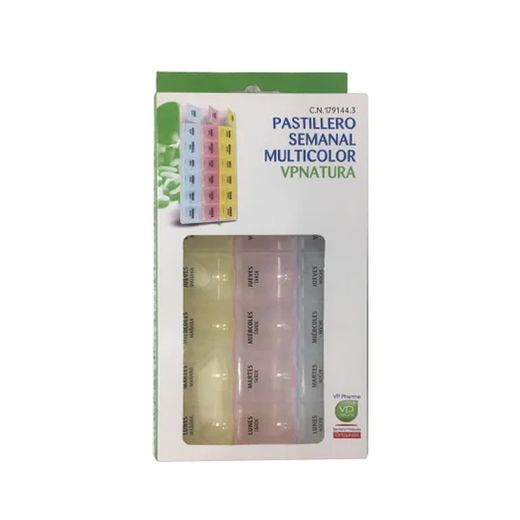 VP Pharma Pastillero Semanal Multicolor