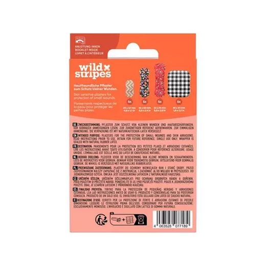 Pansements plastiques imperméables Wild Stripes, 20 unités