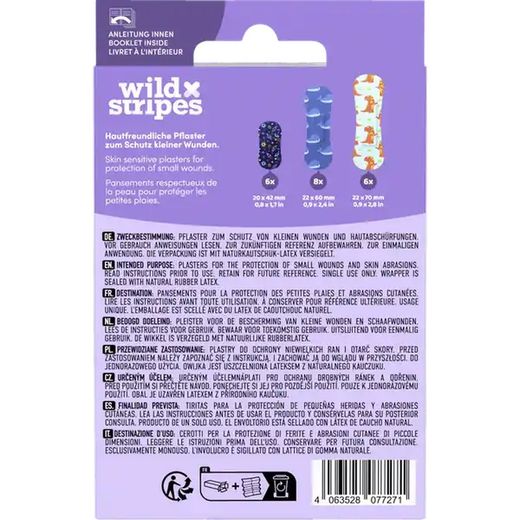 Pansements plastiques imperméables Wild Stripes Space 20 unités